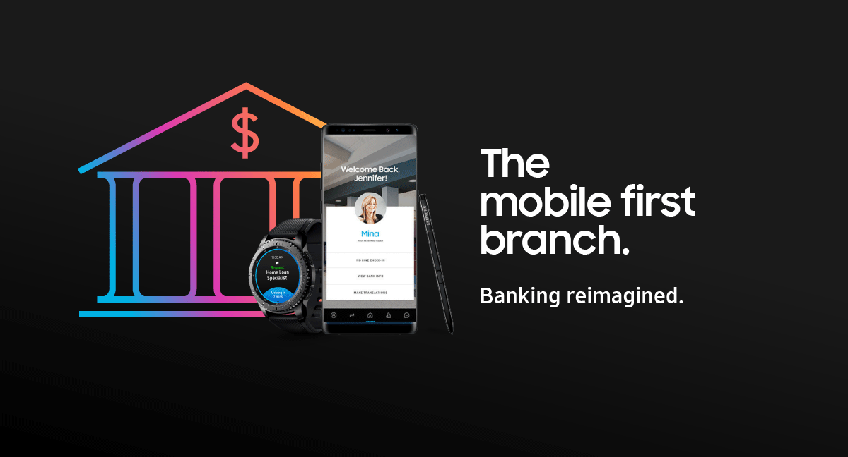 Campaign Key Visual Design for Samsung Smart Retail Banking | Voraco